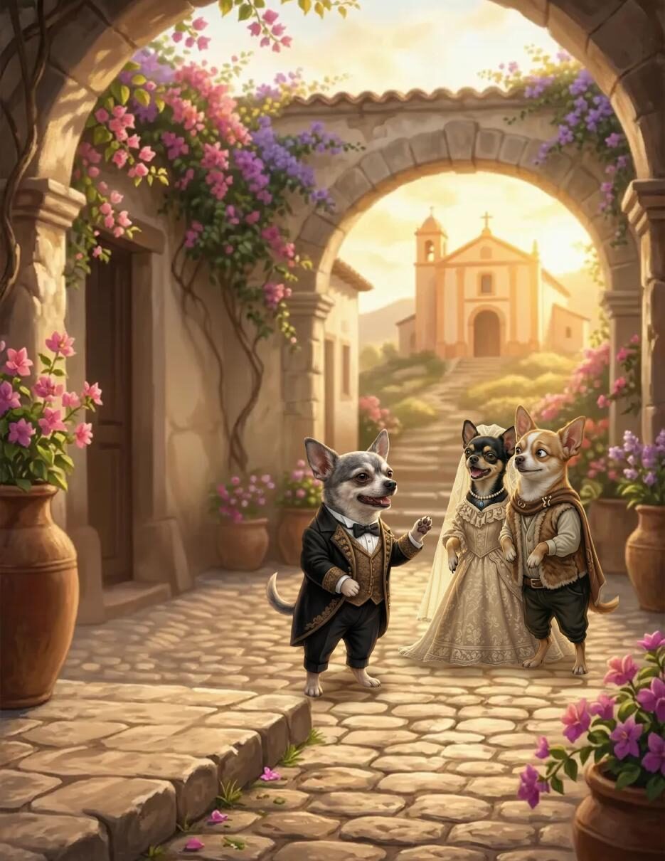 Procession toward the chapel — The Ballad of El Besito